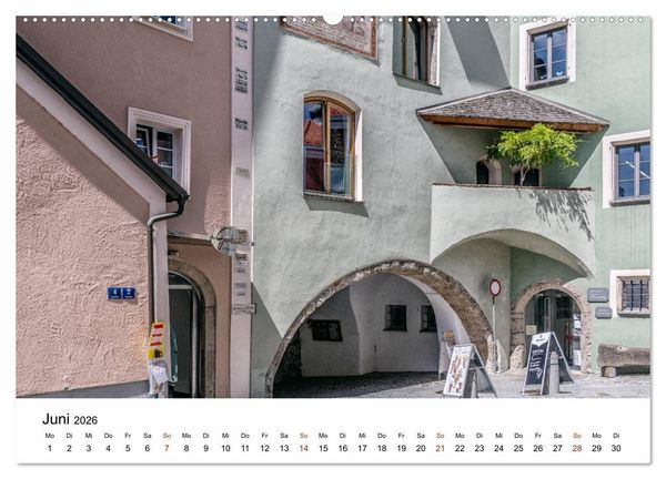 Produktbild: Sonniges Sch&auml;rding, Barockstadt am Inn (Wandkalender 2026 DIN A2 quer), CALVENDO Monatskalender