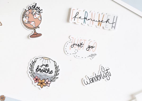 Produktbild: Teachly Sticker-Bundle, Reisen, 5er Set