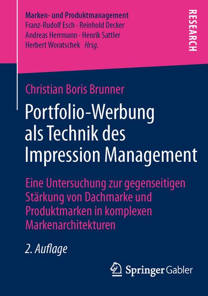 Produktbild: Portfolio-Werbung als Technik des Impression Management