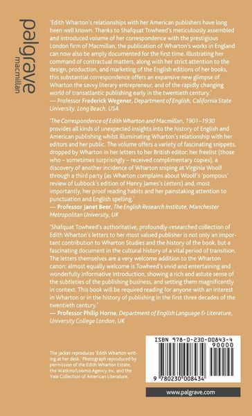 Produktbild: The Correspondence of Edith Wharton and Macmillan, 1901-1930