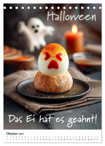 Produktbild: Ei Kalender - das gr&ouml;&szlig;te Ei-Spektakel seit Beginn der Zeitrechnung (Tischkalender 2027 DIN A5 hoch), CALVENDO Monatskalender
