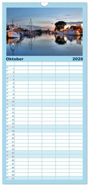 Produktbild: Familienplaner 2026 - Timmendorfer Strand mit 5 Spalten (Wandkalender, 21 x 45 cm) CALVENDO