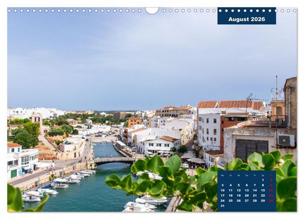 Produktbild: Menorca - die kleine Schwester von Mallorca (Wandkalender 2026 DIN A3 quer), CALVENDO Monatskalender
