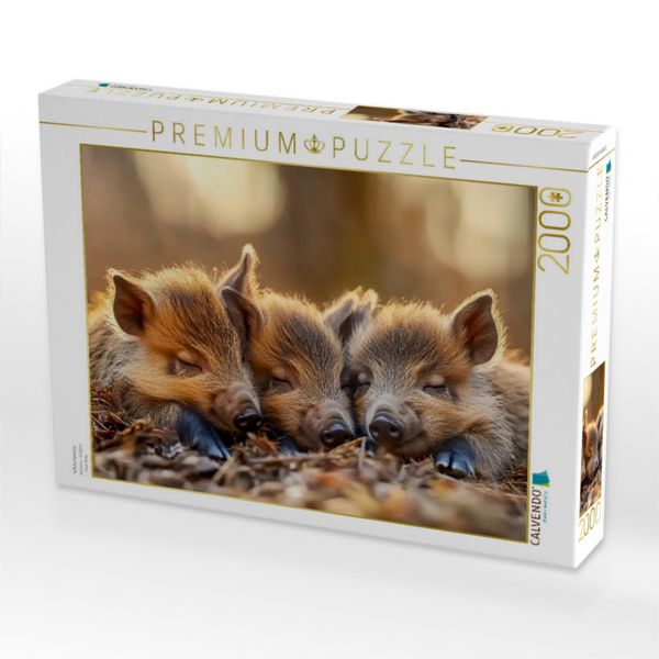 Produktbild: CALVENDO Puzzle Wildschweine | 2000 Teile Lege-Gr&ouml;&szlig;e 90x67cm Foto-Puzzle f&uuml;r gl&uuml;ckliche Stunden