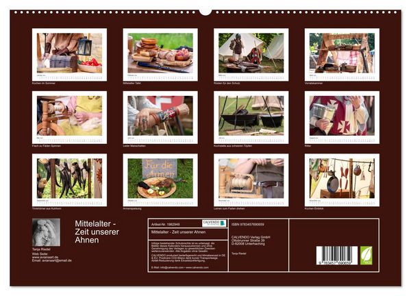 Produktbild: Mittelalter - Zeit unserer Ahnen (hochwertiger Premium Wandkalender 2026 DIN A2 quer), Kunstdruck in Hochglanz