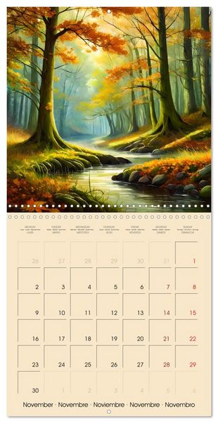 Produktbild: The forest through the seasons (Wall Calendar 2026 12 &times; 12 Inch) CALVENDO 12 Month Wall Calendar