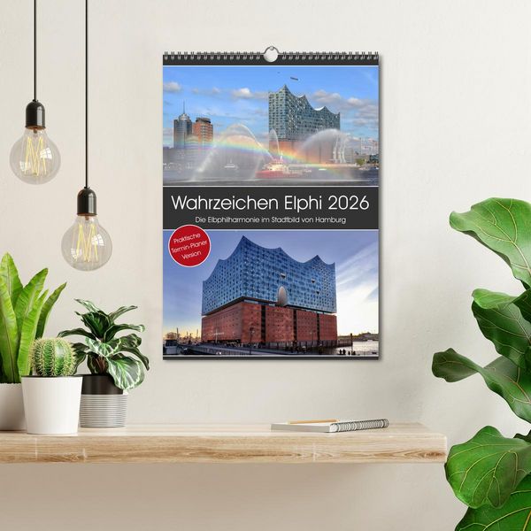 Produktbild: Wahrzeichen Elphi (Wandkalender 2026 DIN A3 hoch), CALVENDO Monatskalender