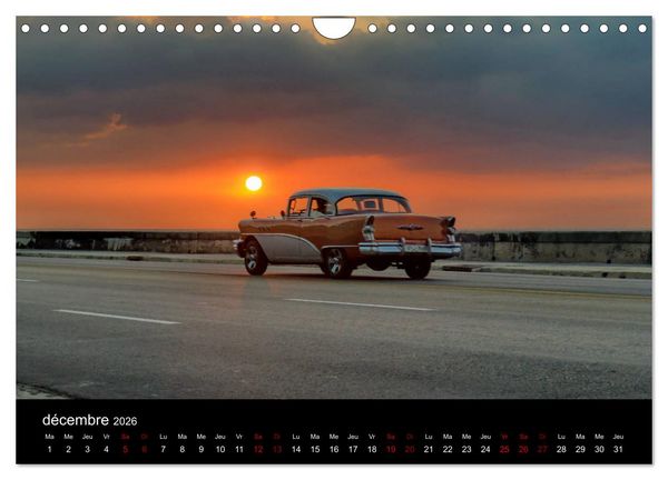 Produktbild: Cuba les belles am&eacute;ricaines (Calendrier mural 2026 DIN A4 vertical), CALVENDO calendrier mensuel
