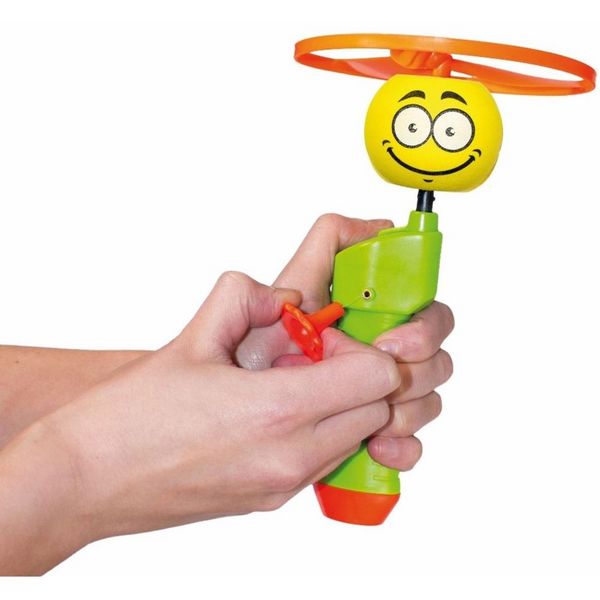 Produktbild: Paul G&uuml;nther 1638 - Spin Ball, Freifliegender Kreisel mit Smiley Motiv, mit Schnellstarter, ab 4 Jahren