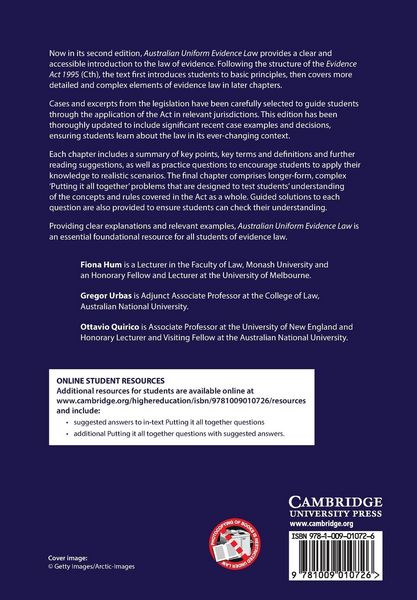 Produktbild: Australian Uniform Evidence Law