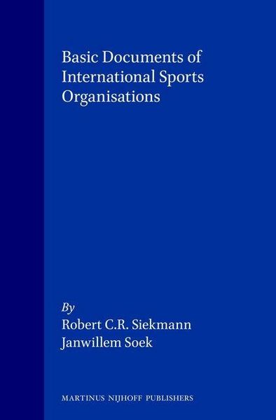 Produktbild: Basic Documents of International Sports Organisations