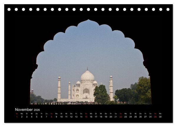 Produktbild: Taj Mahal (Tischkalender 2026 DIN A5 quer), CALVENDO Monatskalender