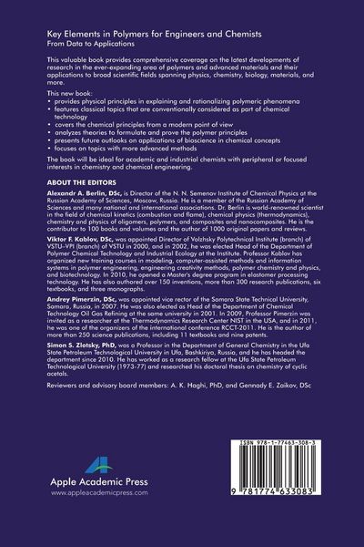 Produktbild: Key Elements in Polymers for Engineers and Chemists