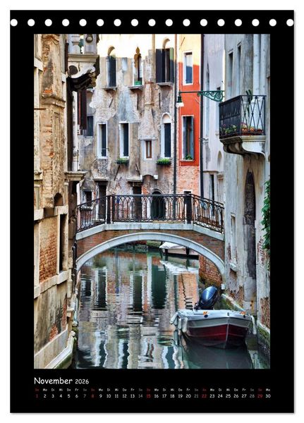 Produktbild: Venedig (Tischkalender 2026 DIN A5 hoch), CALVENDO Monatskalender