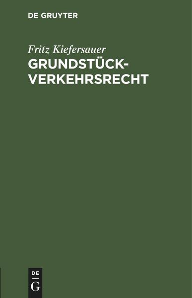 Produktbild: Grundst&uuml;ckverkehrsrecht