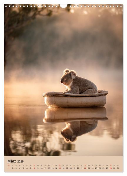 Produktbild: Workaholic - Mach mal Pause und chill wie ein Koala (Wandkalender 2026 DIN A3 hoch), CALVENDO Monatskalender
