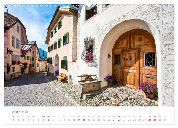 Produktbild: TRAUMZIELE DER SCHWEIZ Impressionen (hochwertiger Premium Wandkalender 2026 DIN A2 quer), Kunstdruck in Hochglanz