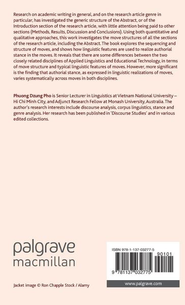 Produktbild: Authorial Stance in Research Articles