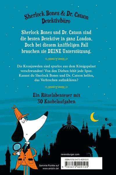 Produktbild: Meisterdetektiv Sherlock Bones, Band 1 - Die Jagd nach den Kronjuwelen