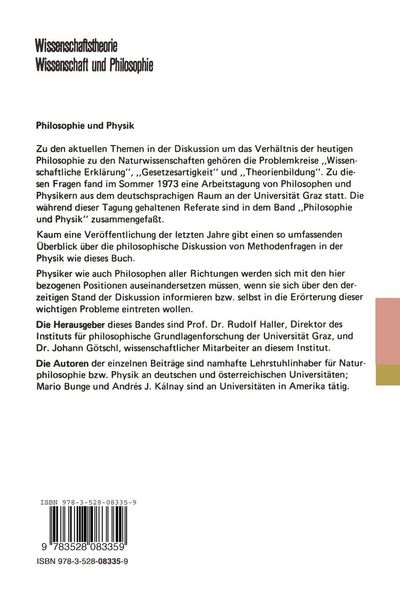 Produktbild: Philosophie und Physik