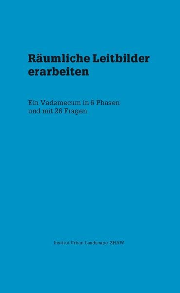 Produktbild: R&auml;umliche Leitbilder erarbeiten