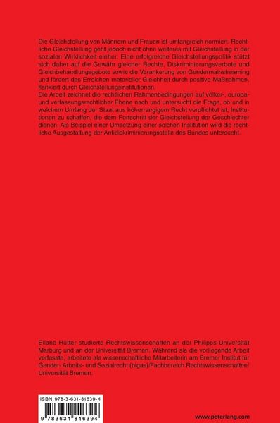 Produktbild: Gleichstellung und Institutionalisierung
