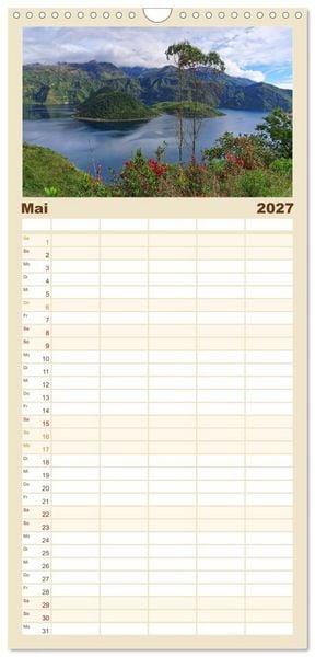 Produktbild: Familienplaner 2027 - Entdecke Ecuador mit 5 Spalten (Wandkalender, 21 x 45 cm) CALVENDO