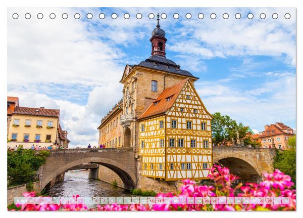 Produktbild: Unterwegs in Bamberg (Tischkalender 2026 DIN A5 quer), CALVENDO Monatskalender