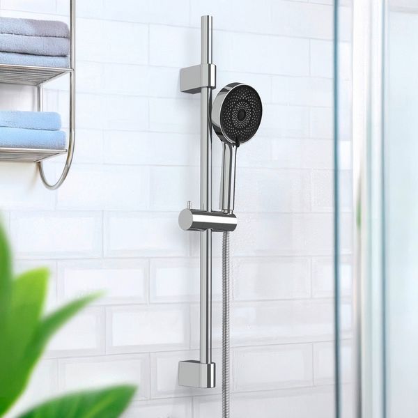 Produktbild: Brauseset Mod. Softwater, 70 cm, chrom, Edelstahl, mikrotropfen-technologie f&uuml;r sanftes duschen