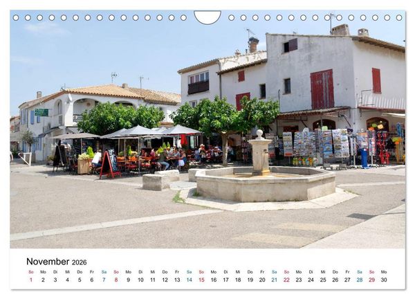Produktbild: Frankreichs sch&ouml;nste D&ouml;rfer - Saintes Maries de la Mer (Wandkalender 2026 DIN A4 quer), CALVENDO Monatskalender