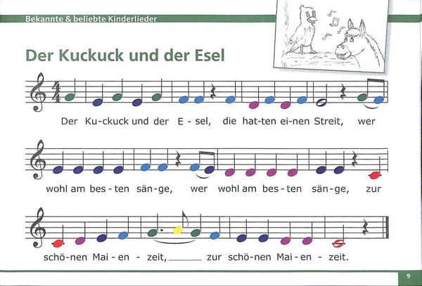 Produktbild: Meine bunten Noten f&uuml;r Klavier, Keyboard, Melodica und Triola