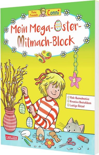 Produktbild: Conni Gelbe Reihe (Besch&auml;ftigungsbuch): Mein Mega-Oster-Mitmach-Block