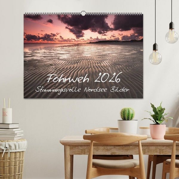 Produktbild: F&ouml;hrweh - Stimmungsvolle Nordsee Bilder (Wandkalender 2026 DIN A2 quer), CALVENDO Monatskalender