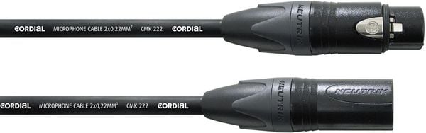 Cordial CPM 5 FM XLR Verbindungskabel [1x XLR-Buchse - 1x XLR-Stecker] 5.00m Schwarz