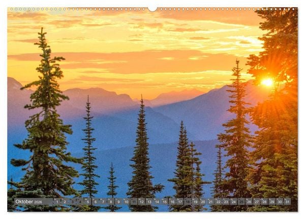 Produktbild: Kanada der Westen (Wandkalender 2026 DIN A2 quer), CALVENDO Monatskalender