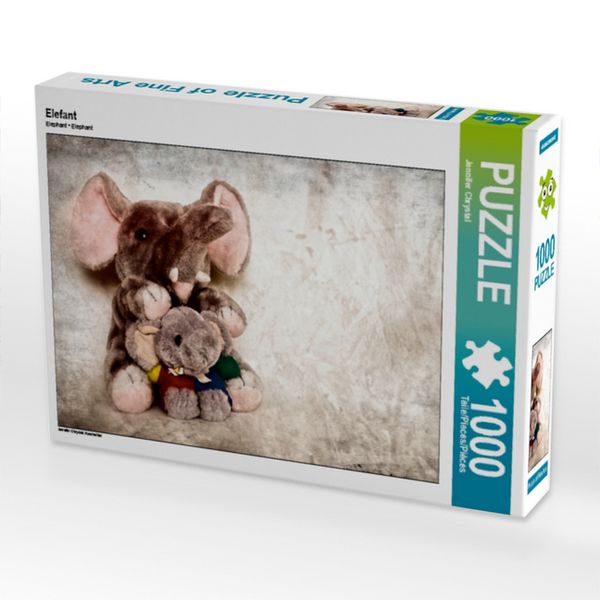 Produktbild: CALVENDO Puzzle Elefant | 1000 Teile Lege-Gr&ouml;&szlig;e 64x48cm Foto-Puzzle f&uuml;r gl&uuml;ckliche Stunden