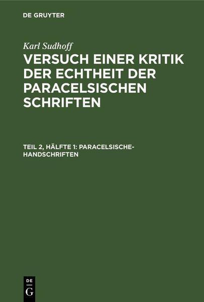 Produktbild: Paracelsische-Handschriften