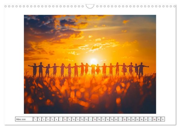Produktbild: Die Sprache des Friedens (Wandkalender 2026 DIN A3 quer), CALVENDO Monatskalender