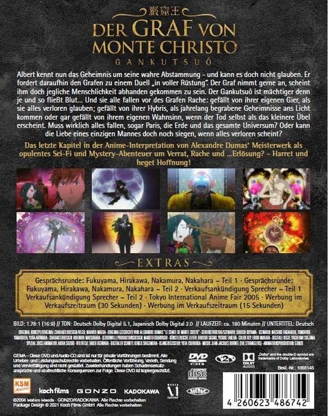 Produktbild: Der Graf von Monte Christo - Gankutsu&ocirc; Vol. 3 (Ep. 17-24) im Sammelschuber