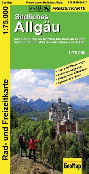 Produktbild: S&uuml;dliches Allg&auml;u - Rad- und Freizeitkarte
