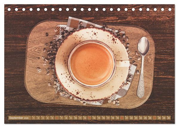 Produktbild: Auf einen Kaffee? (Tischkalender 2026 DIN A5 quer), CALVENDO Monatskalender
