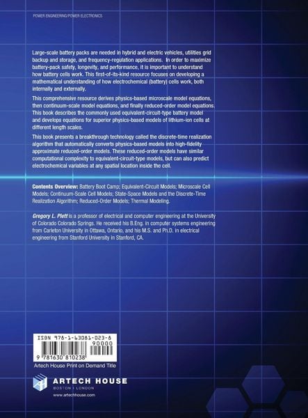 Produktbild: Battery Management Systems, Volume I: Battery Modeling