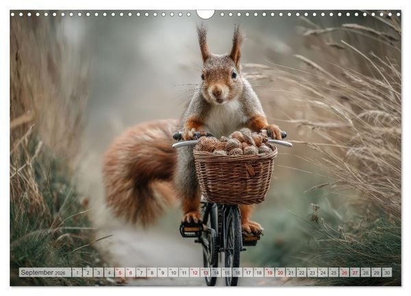 Produktbild: Hazelnuts Abenteuer (Wandkalender 2026 DIN A3 quer), CALVENDO Monatskalender