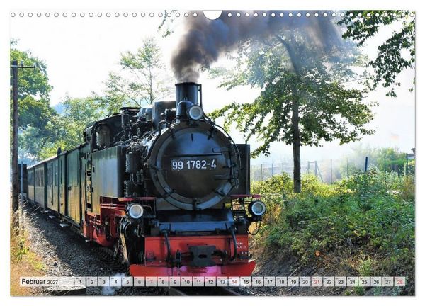 Produktbild: Mit Dampf &uuml;ber die Insel R&uuml;gen (Wandkalender 2027 DIN A3 quer), CALVENDO Monatskalender