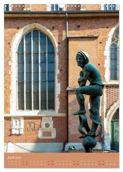 Produktbild: Zeitloses Krakau. Zwischen K&ouml;nigen, Kirchen und Kopfsteinpflaster (Wandkalender 2027 DIN A3 hoch), CALVENDO Monatskalender