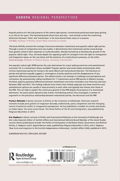 Produktbild: The European Mainstream and the Populist Radical Right