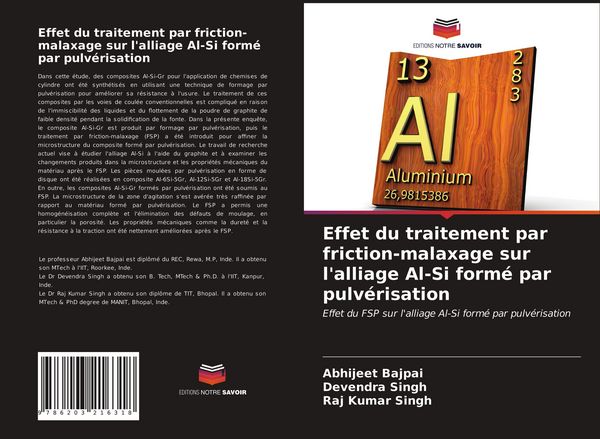 Produktbild: Effet du traitement par friction-malaxage sur l'alliage Al-Si form&eacute; par pulv&eacute;risation