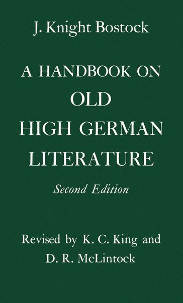 Produktbild: A Handbook on Old High German Literature