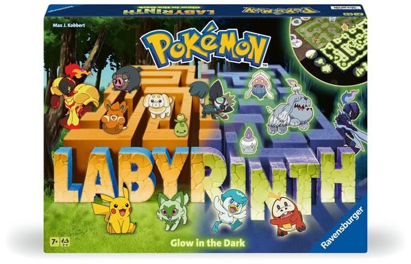Produktbild: Pok&eacute;mon Labyrinth Glow in the Dark - Gesellschaftsspiel & Brettspiel ab 7 Jahre