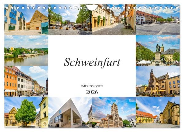 Produktbild: Schweinfurt Impressionen (Wandkalender 2026 DIN A4 quer), CALVENDO Monatskalender
